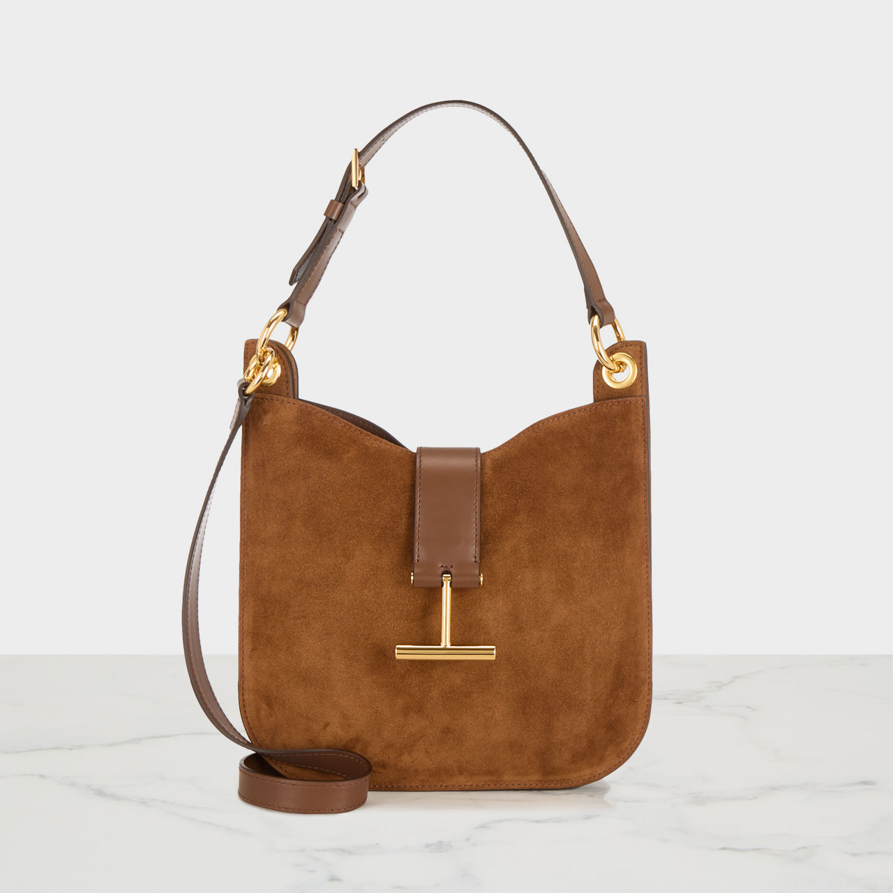 TOM FORD Suede Small Crossbody Bag