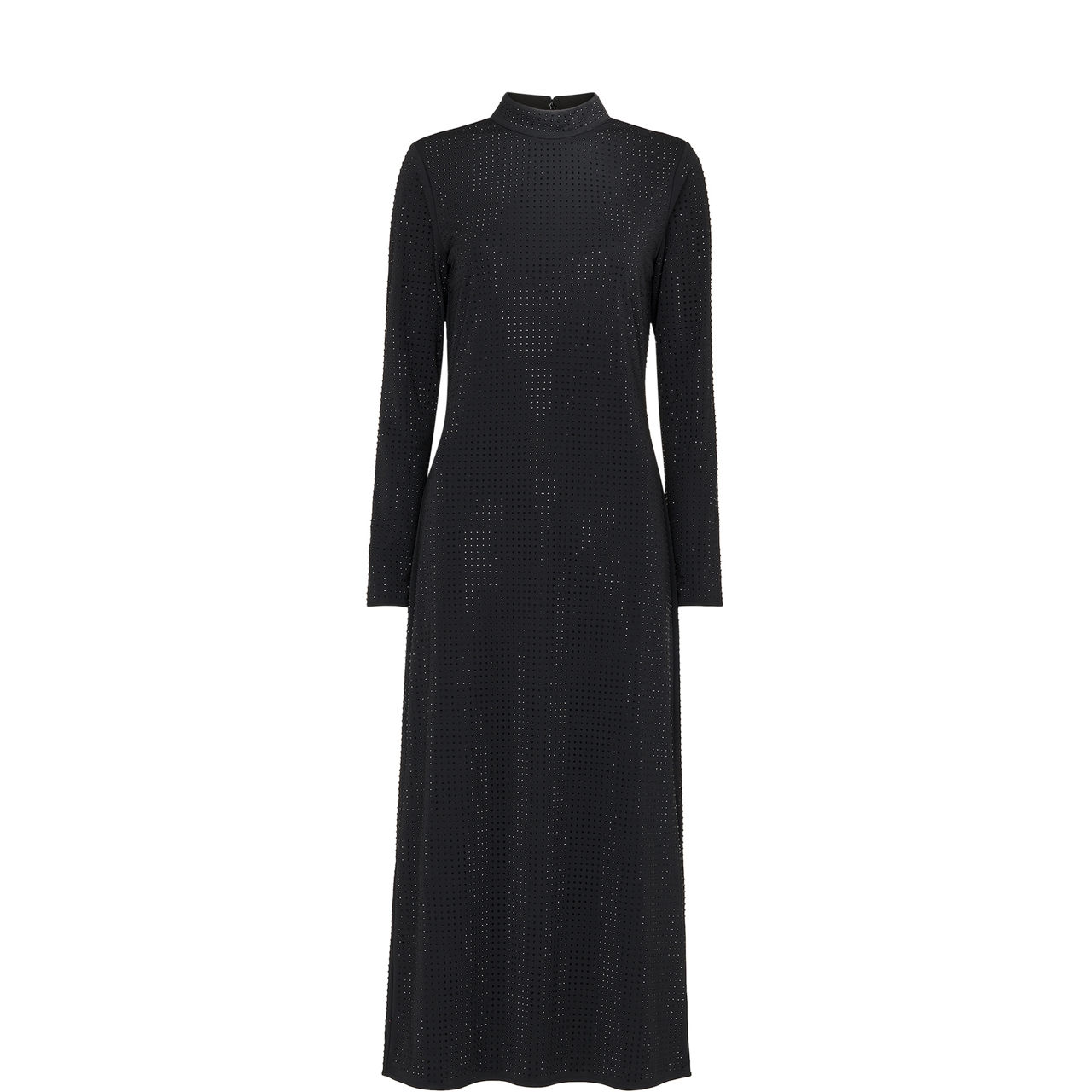 Hot Fix Embellished Flared Dress