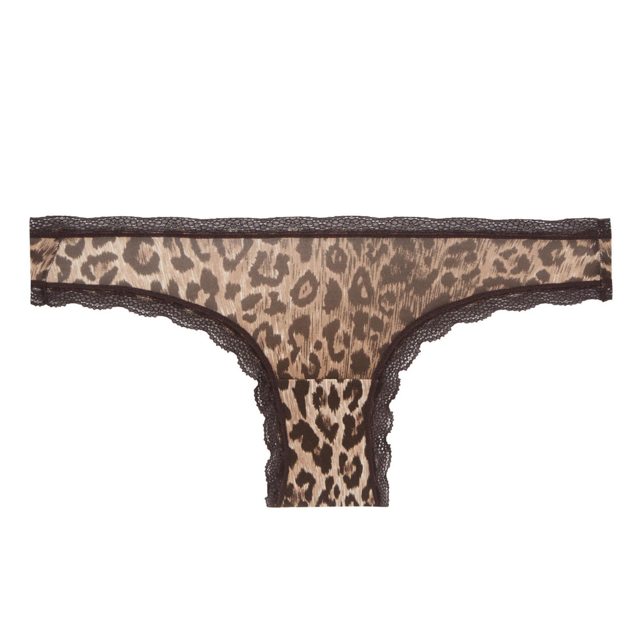 Leopard Lace Trim Briefs Leopard Lace Trim Briefs