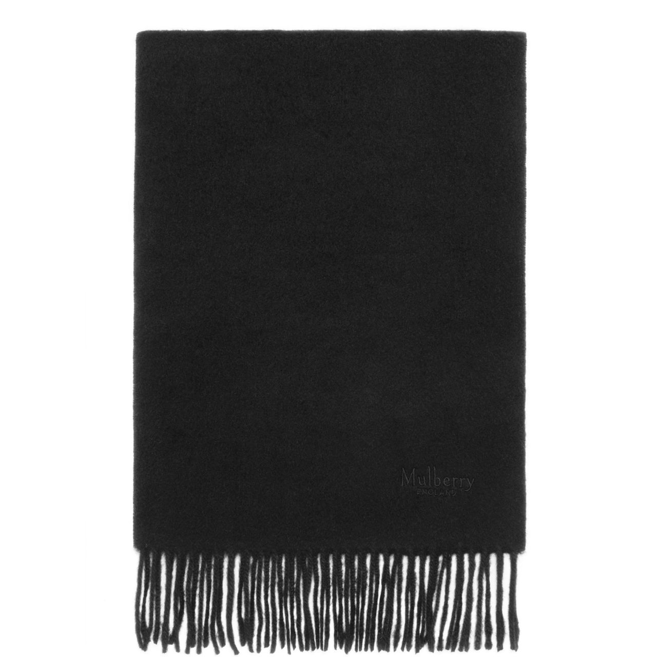 AMI PARIS De Coeur Logo Fringe Scarf