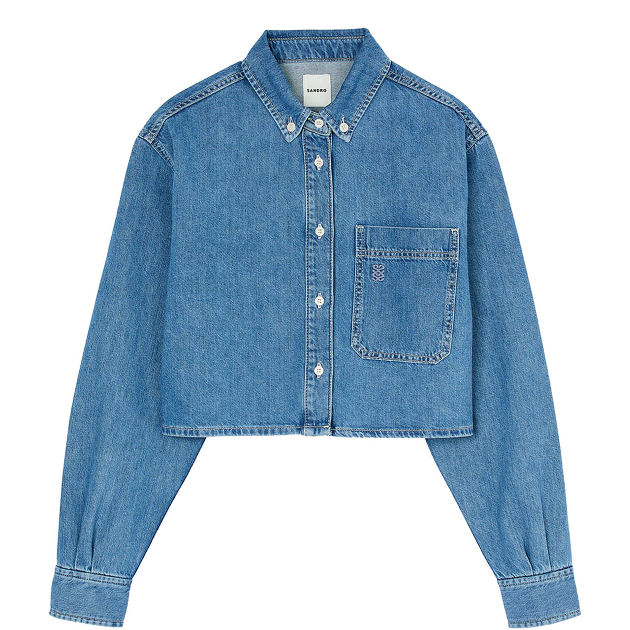 Denim Cropped Shirt