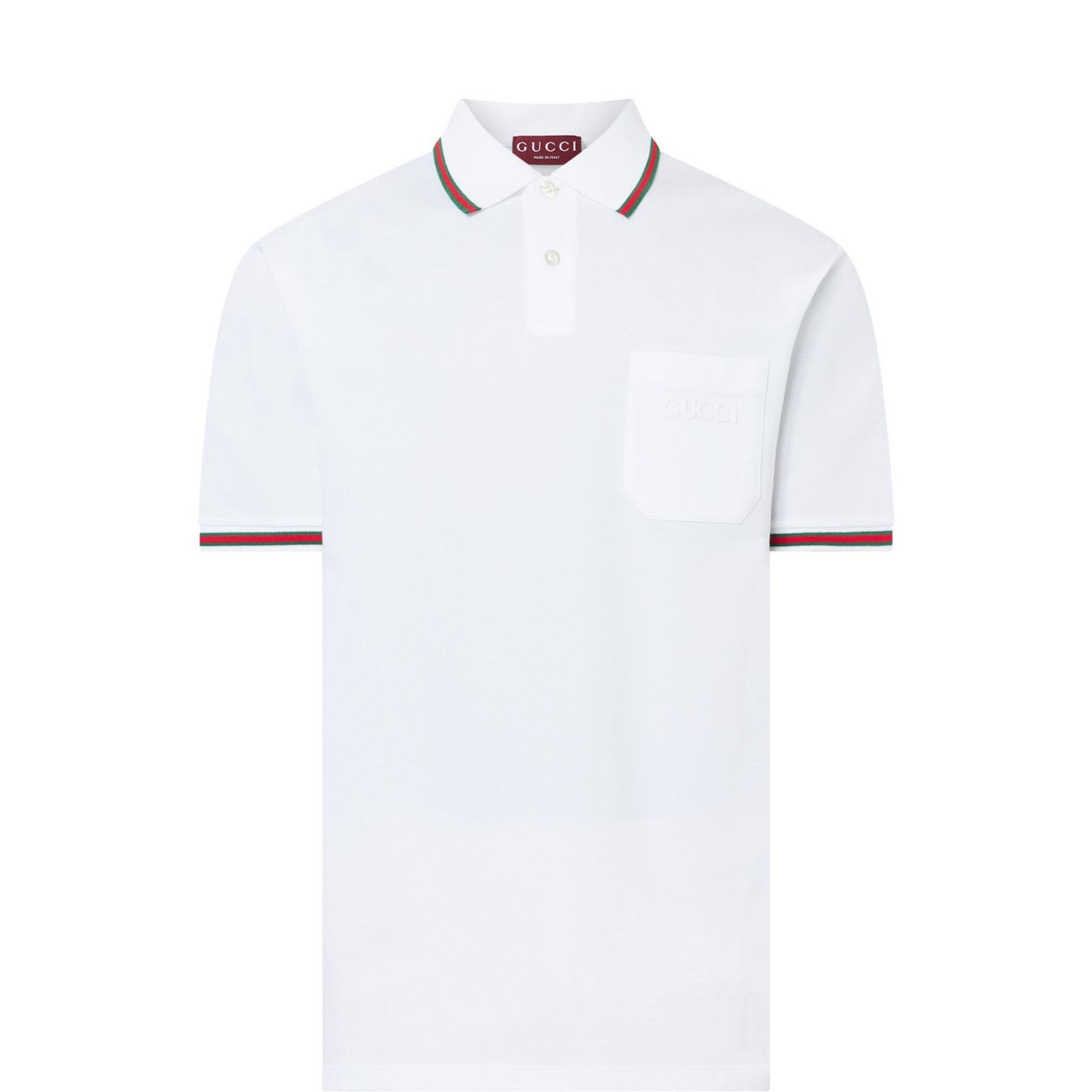 Tipped Web Stripe Polo Shirt