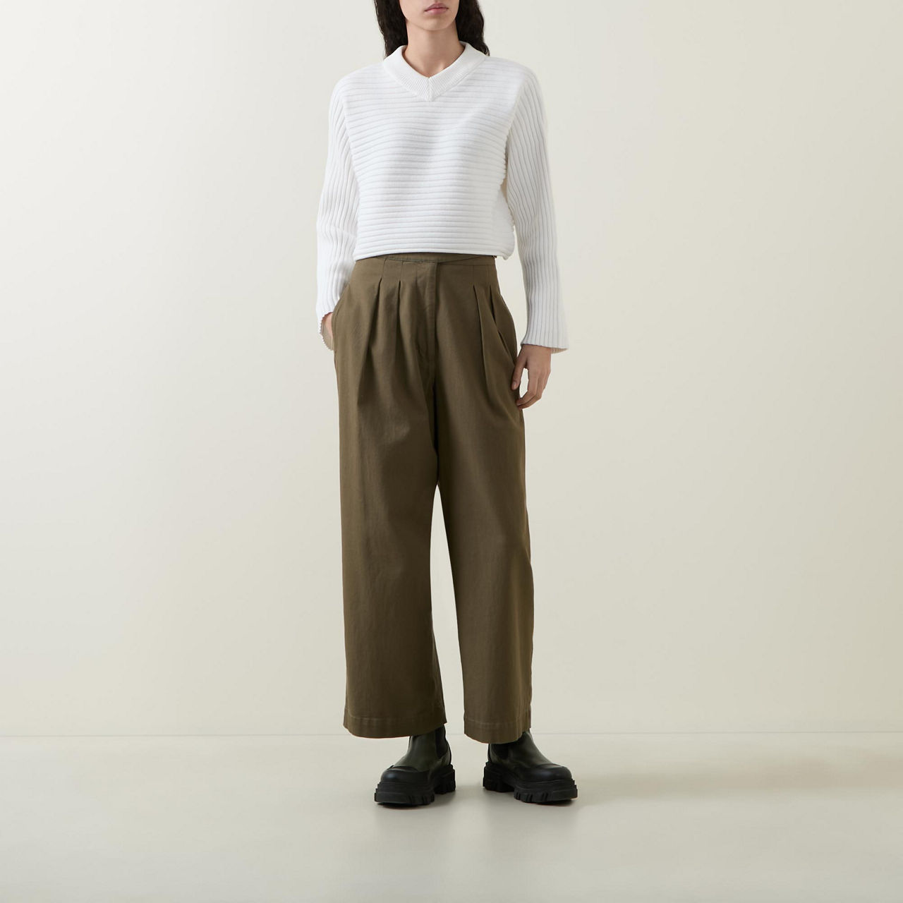 Zola Striped Cropped Sweater Zola Striped Cropped Sweater