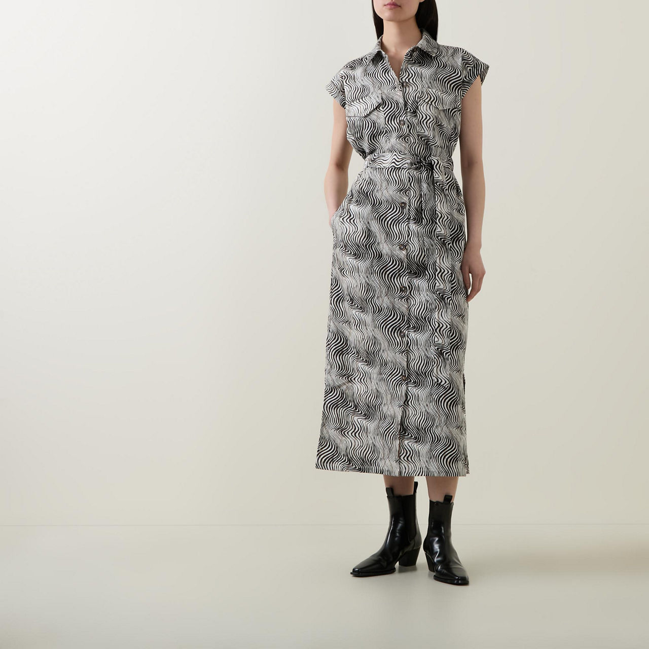 Romy Abstract Print Shirt Dress Romy Abstract Print Shirt Dress