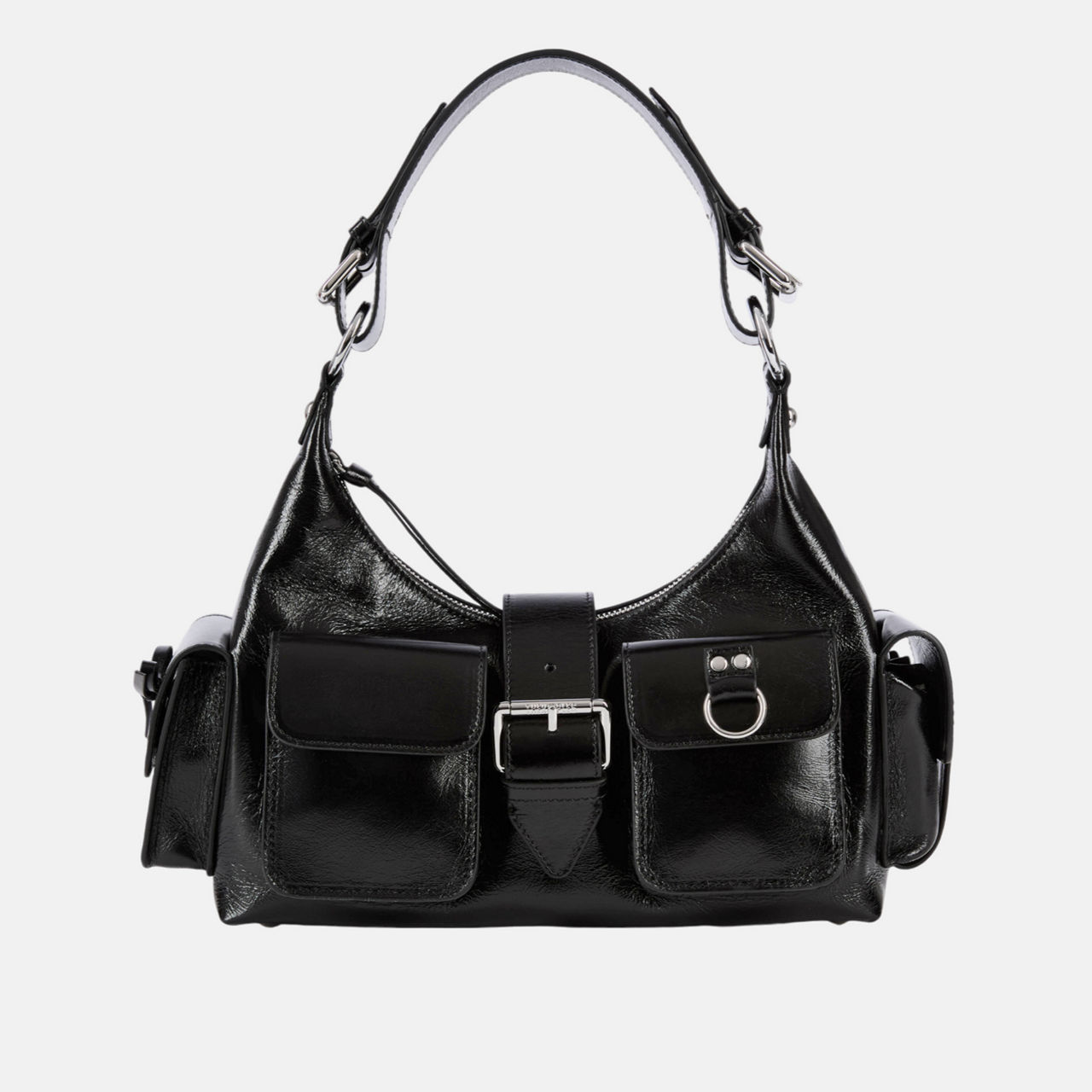 Amelia Treated Leather Shoulder Bag