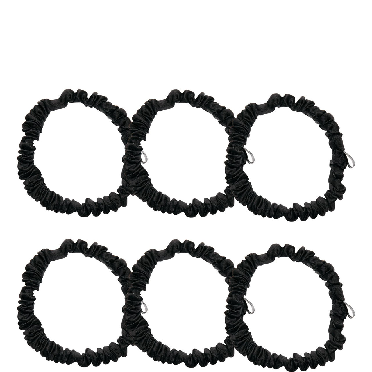 Six-Pack Skinny Silk Scrunchies