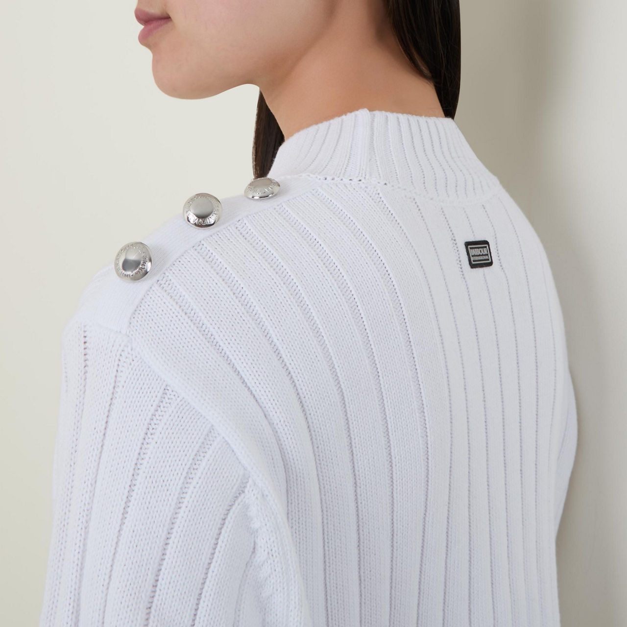 Button-Detail Cropped Sweater Button-Detail Cropped Sweater