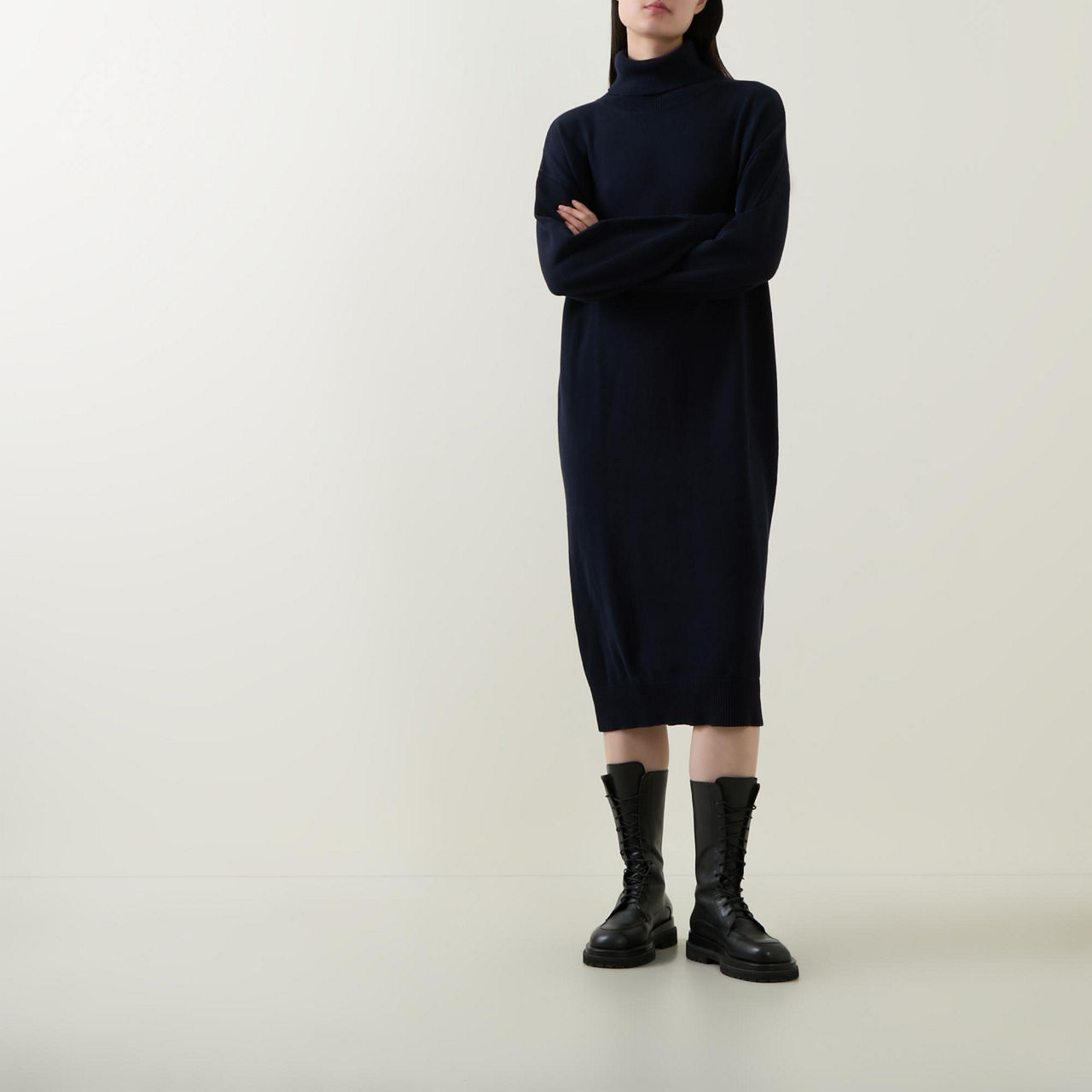 Cassandra Turtleneck Knit Dress Cassandra Turtleneck Knit Dress