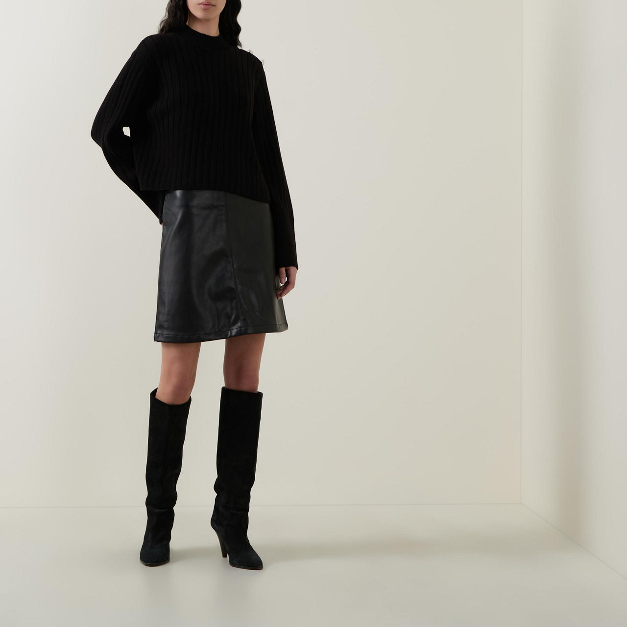 Della Button Detail Sweater Della Button Detail Sweater