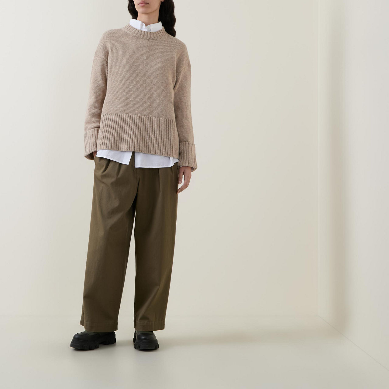 Cassandra Oversized Cuff Sweater Cassandra Oversized Cuff Sweater