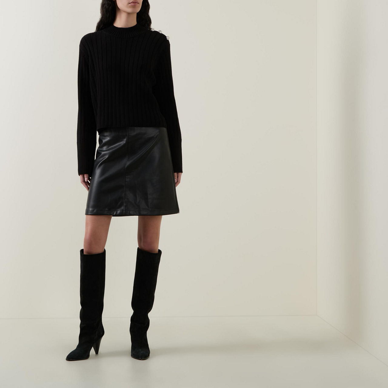 Peyton Faux Leather Mini Skirt Peyton Faux Leather Mini Skirt
