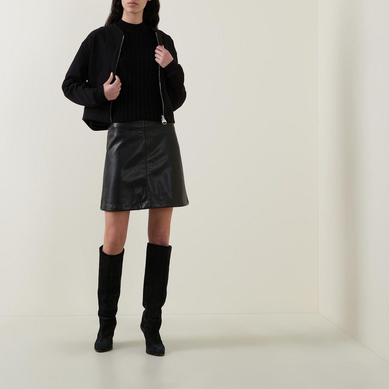 Peyton Faux Leather Mini Skirt Peyton Faux Leather Mini Skirt