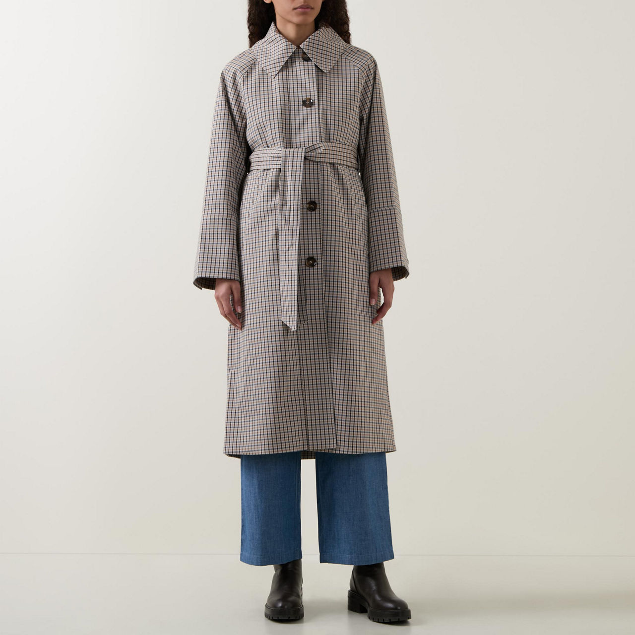 Beatrix Check Showerproof Trench Coat Beatrix Check Showerproof Trench Coat