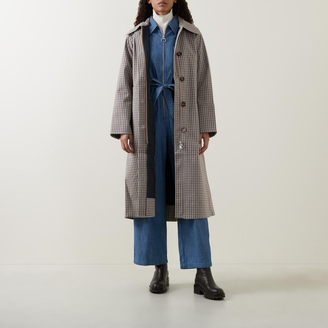 Beatrix Check Showerproof Trench Coat Beatrix Check Showerproof Trench Coat