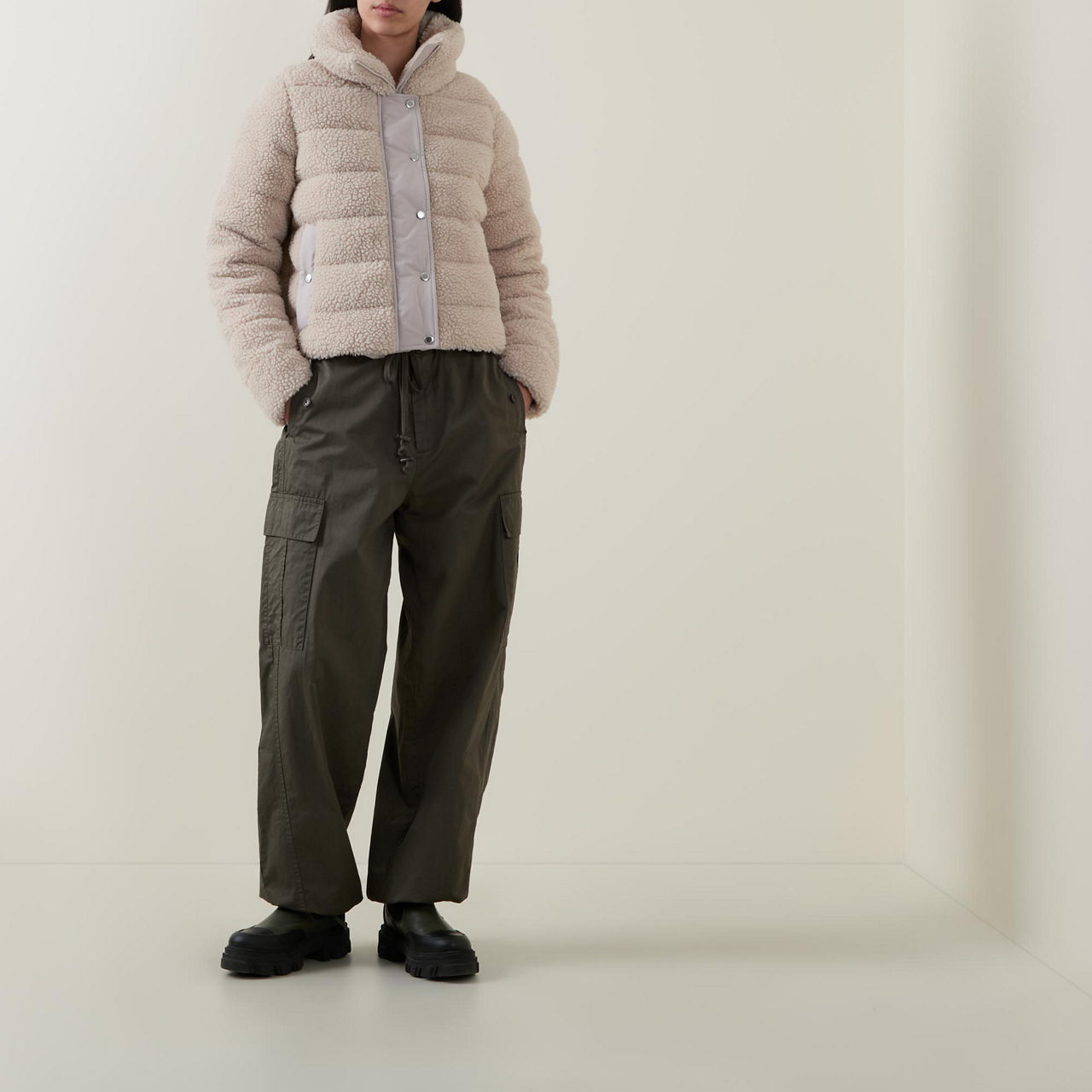Franchesca Fleece Quilted Jacket Franchesca Fleece Quilted Jacket