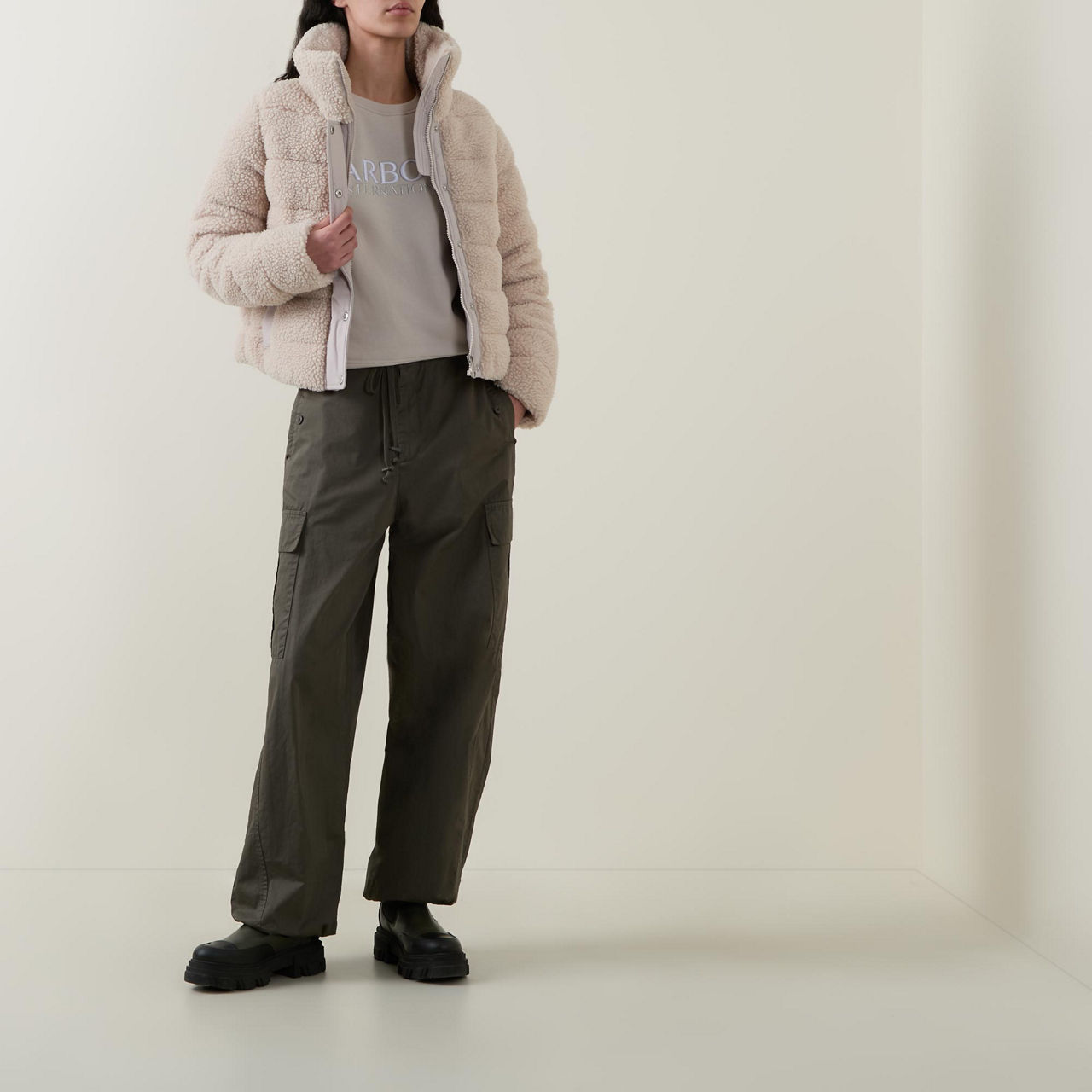 Franchesca Fleece Quilted Jacket Franchesca Fleece Quilted Jacket