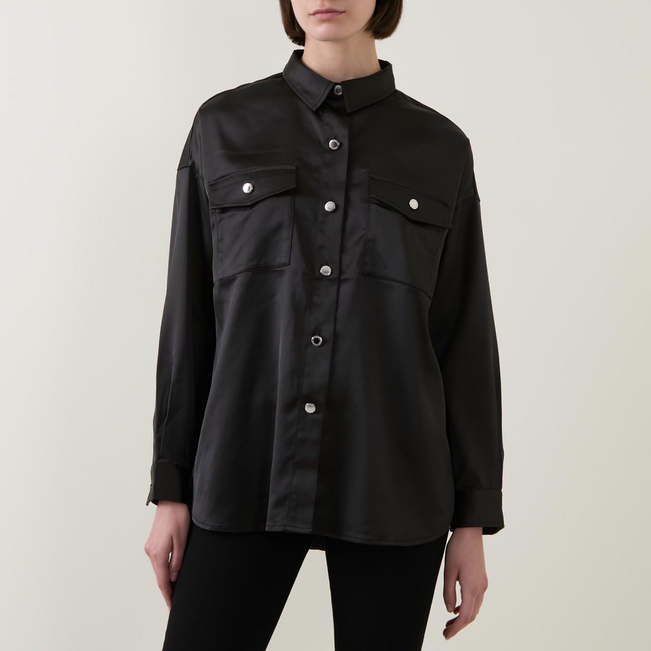 Della Satin Shirt Della Satin Shirt