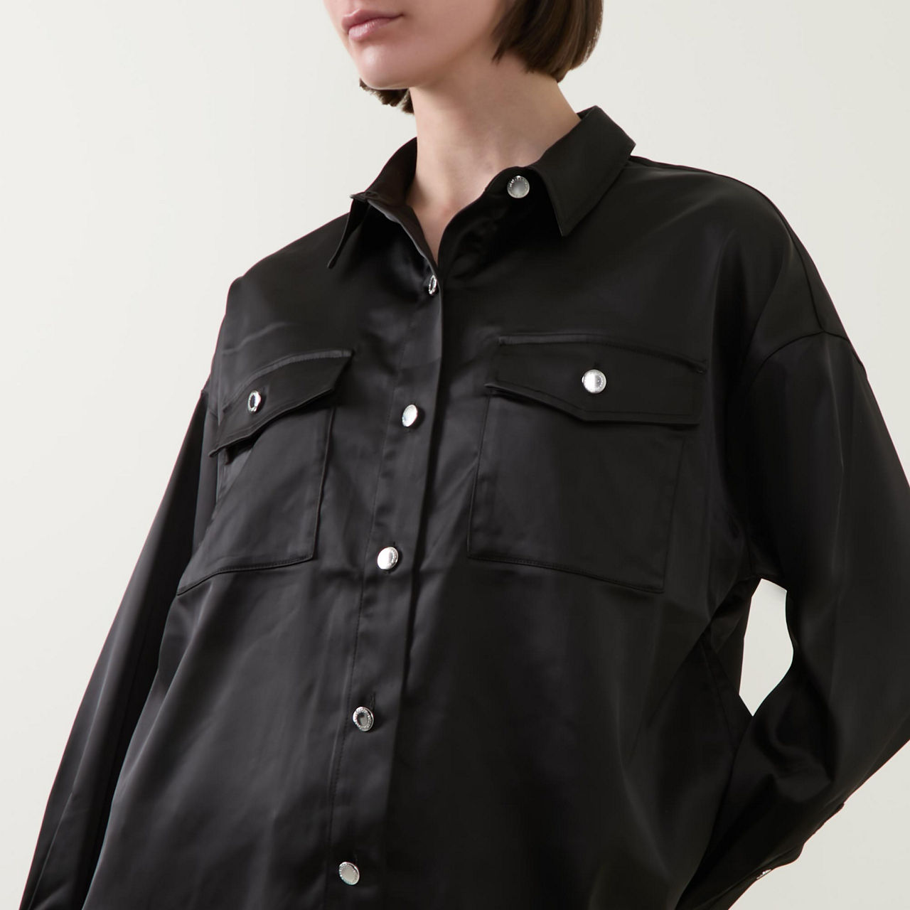 Della Satin Shirt Della Satin Shirt