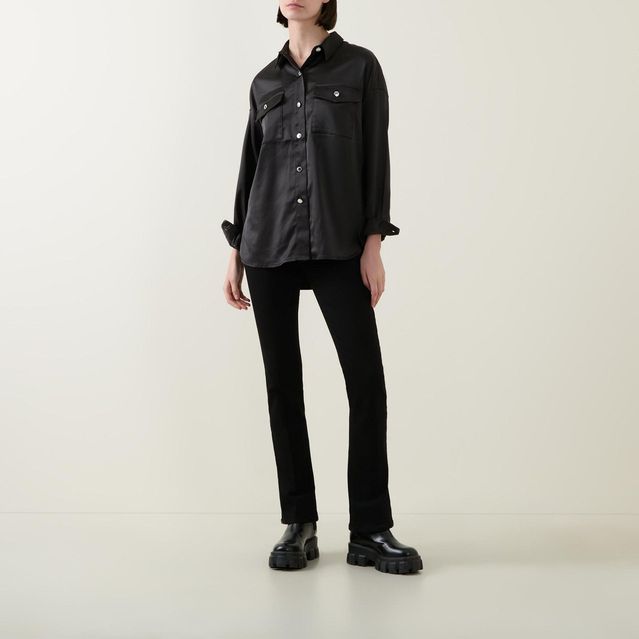 Della Satin Shirt Della Satin Shirt