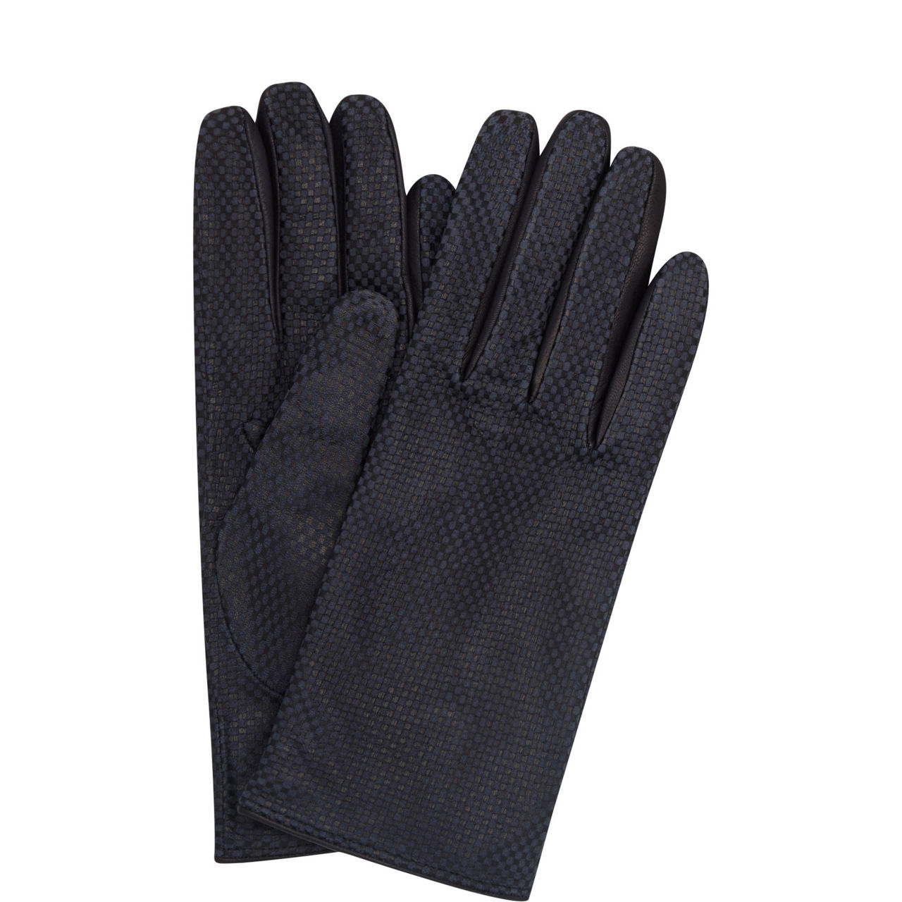Textured Suede Leather Gloves