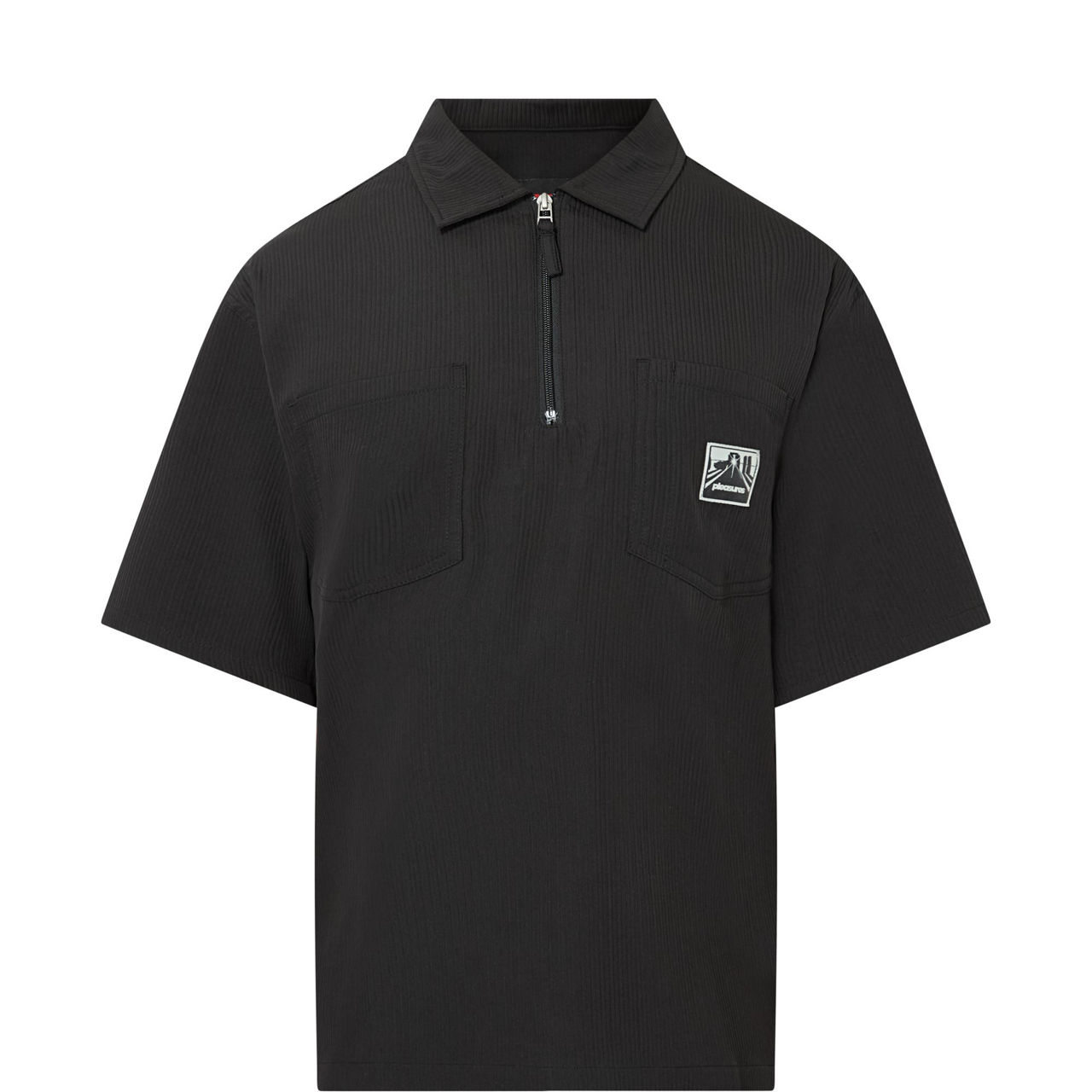 Electron Logo Zip Polo Shirt