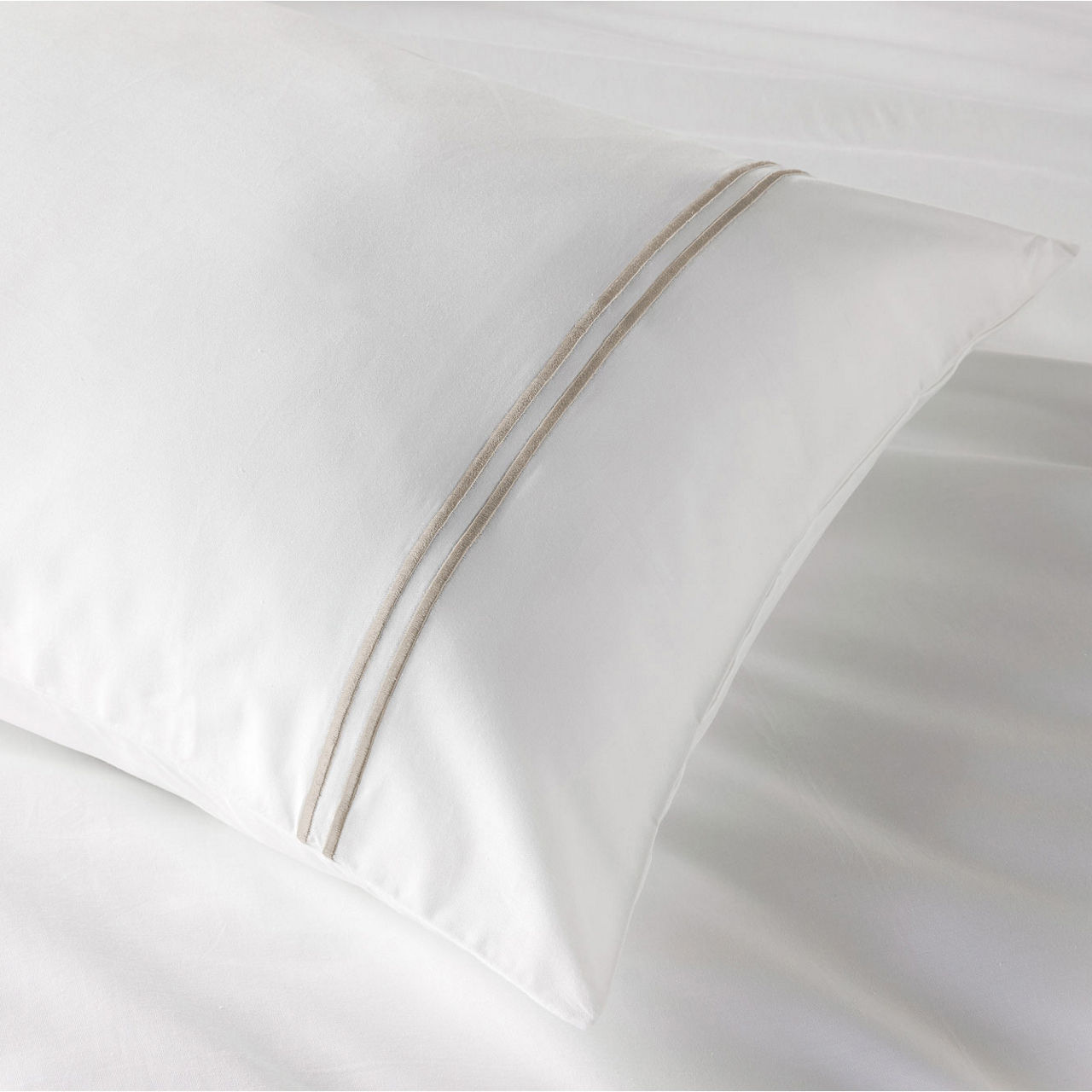 Beretta Double Stitch Duvet Set Taupe
