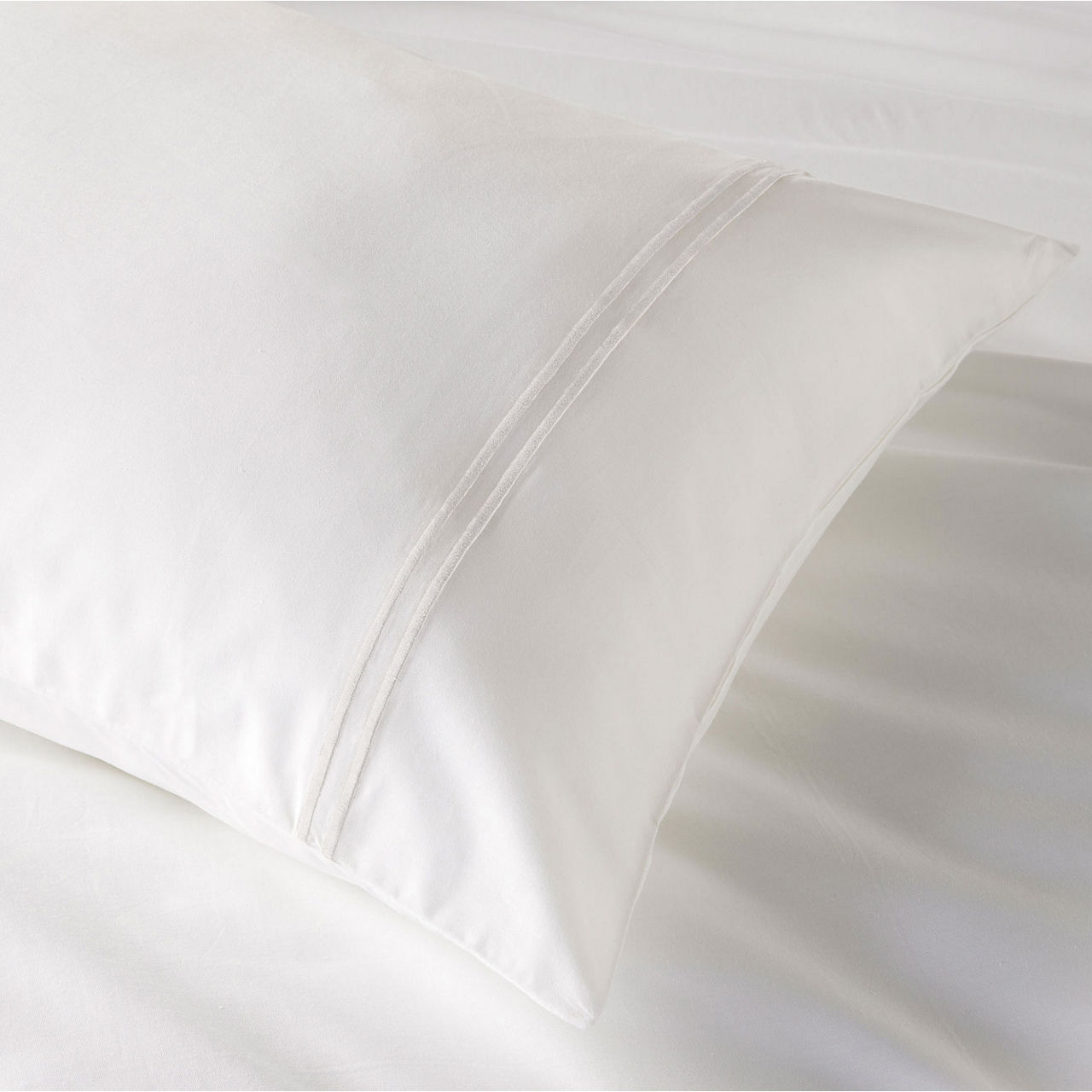 Beretta Double Stitch Duvet Set White