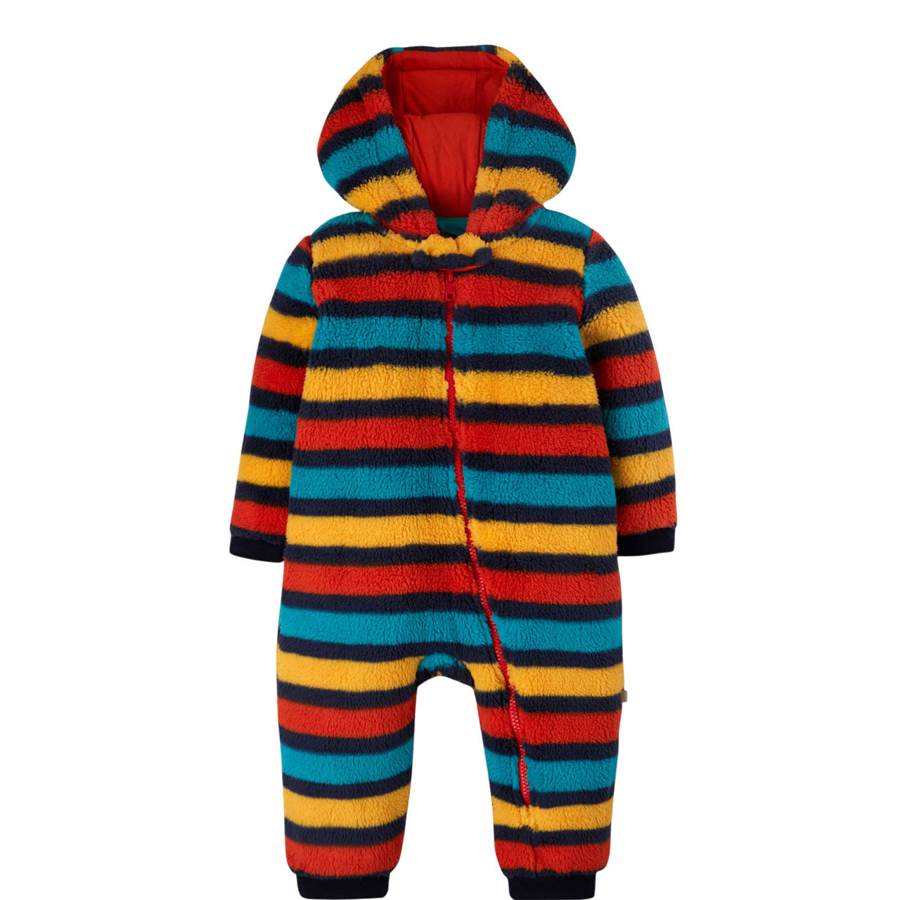 Striped Fleece Snuggle Suit