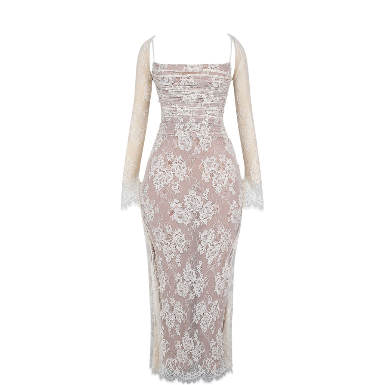 Artemis Lace Shrug Gown