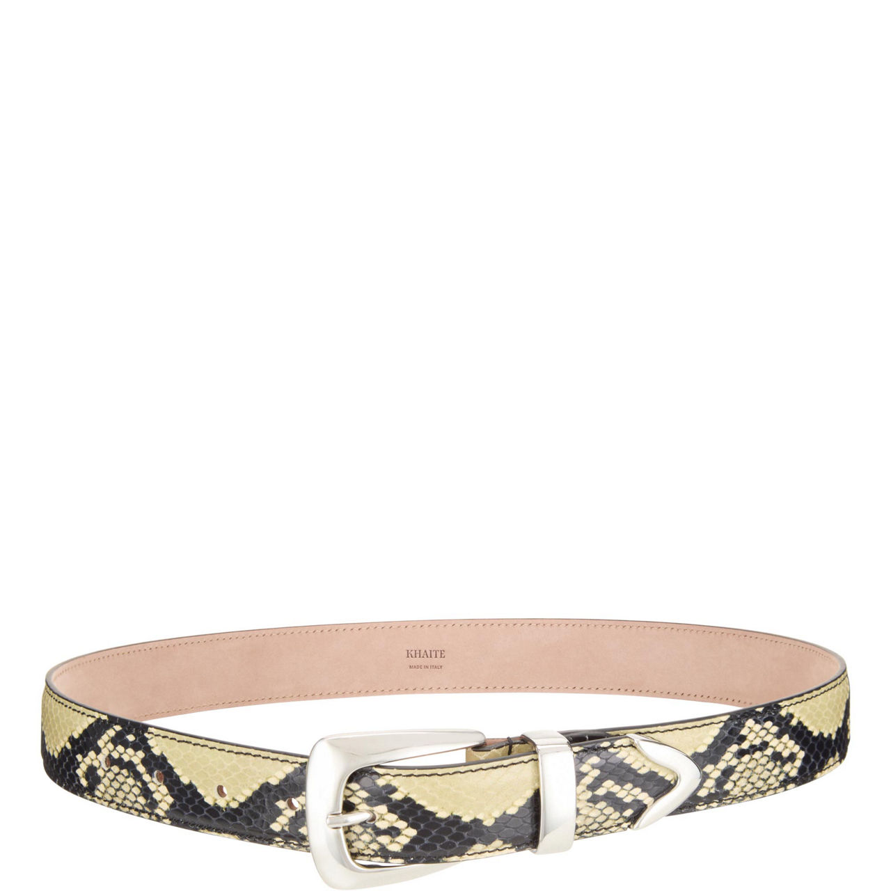 Benny Leather Snake Print Belt