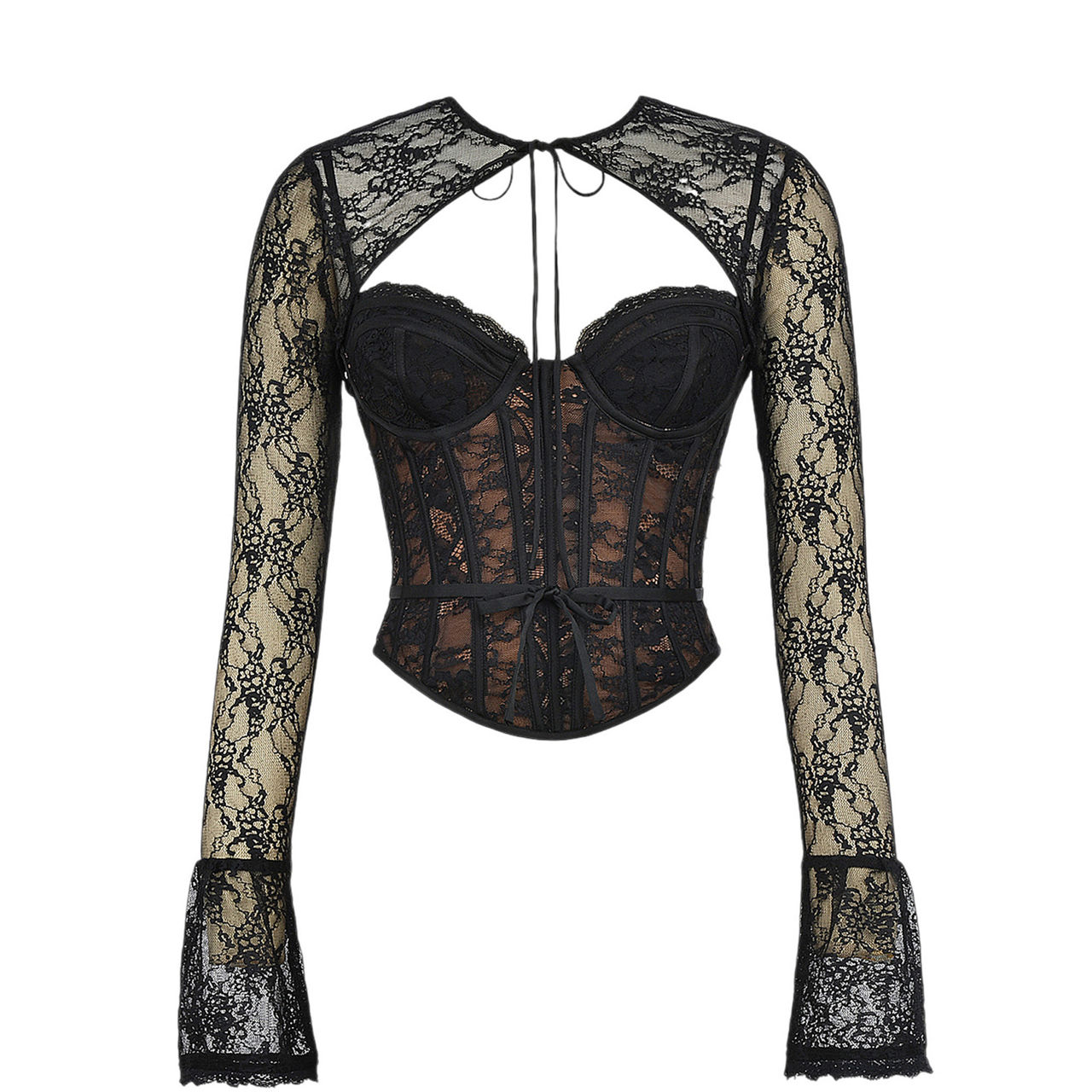 Lisette Lace Corset Bolero Top