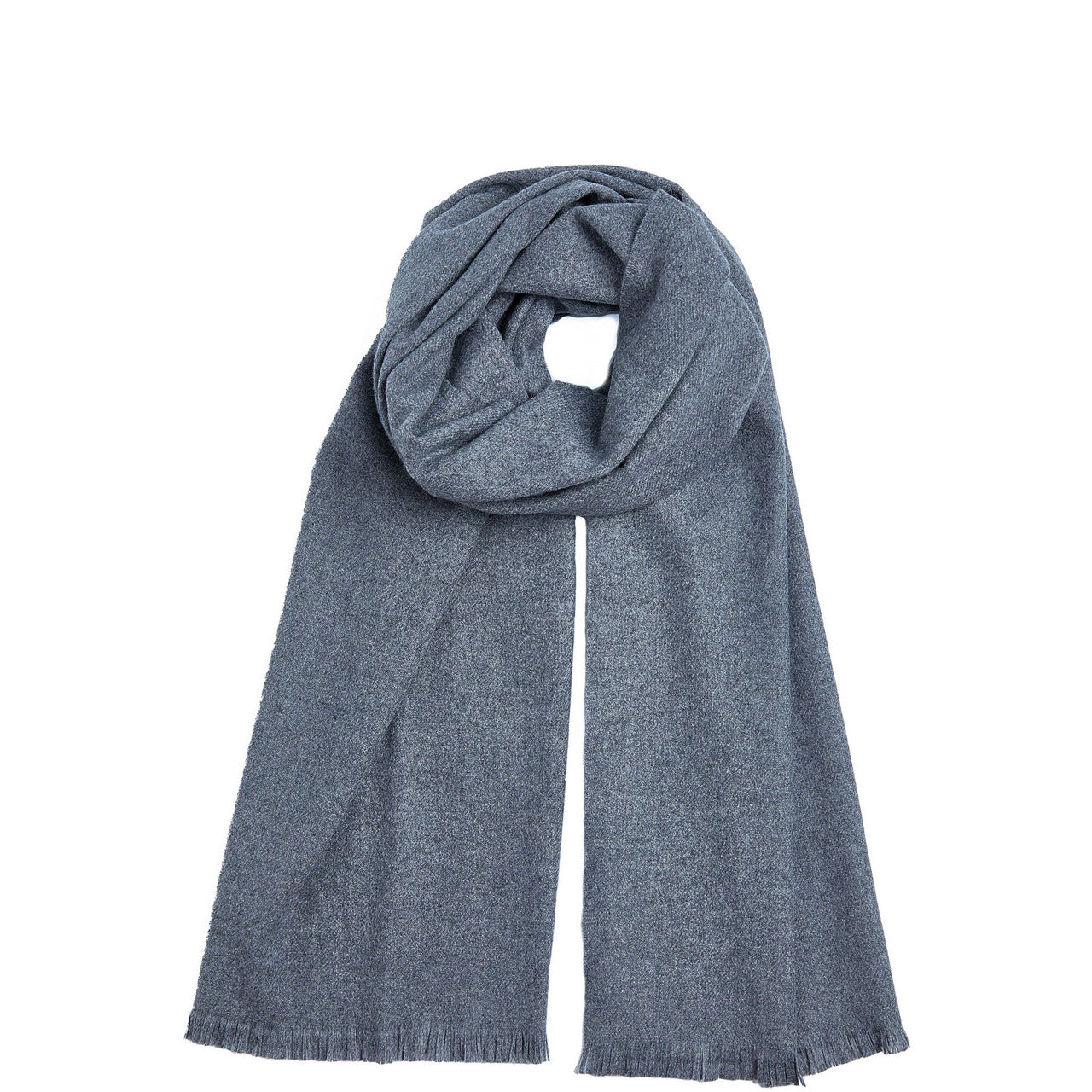 Fine-Knit Frayed Scarf