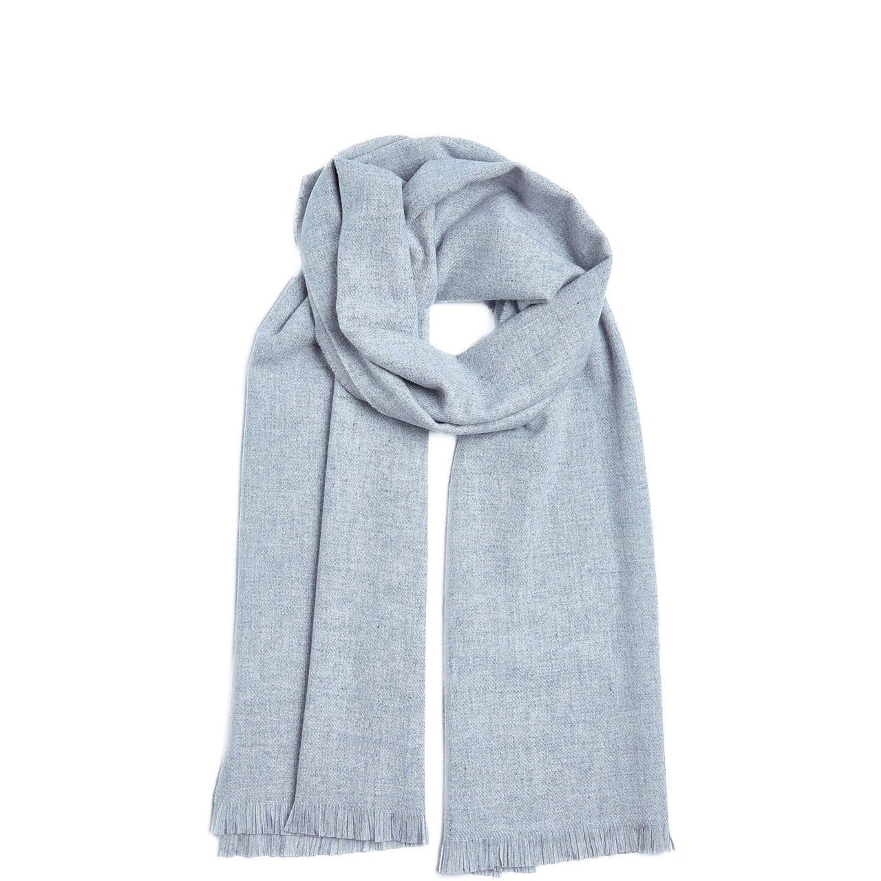 Fine-Knit Frayed Scarf