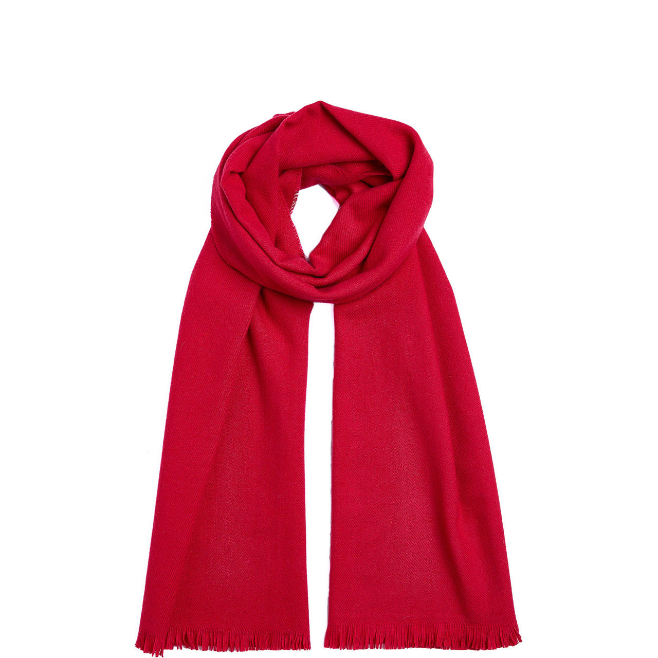 Fine-Knit Frayed Scarf