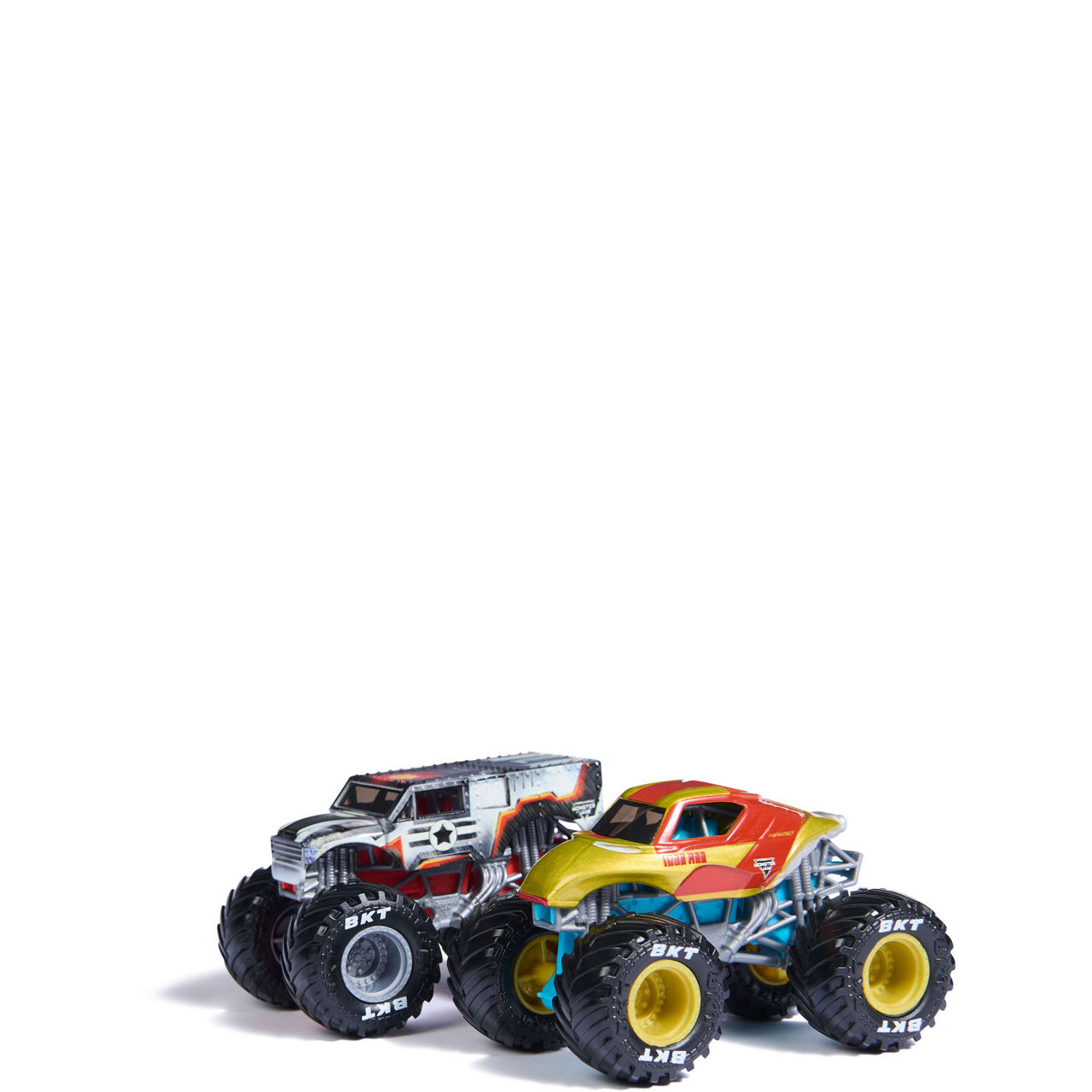 Monster Jam Marvel Official Iron Man Vs. War Machine