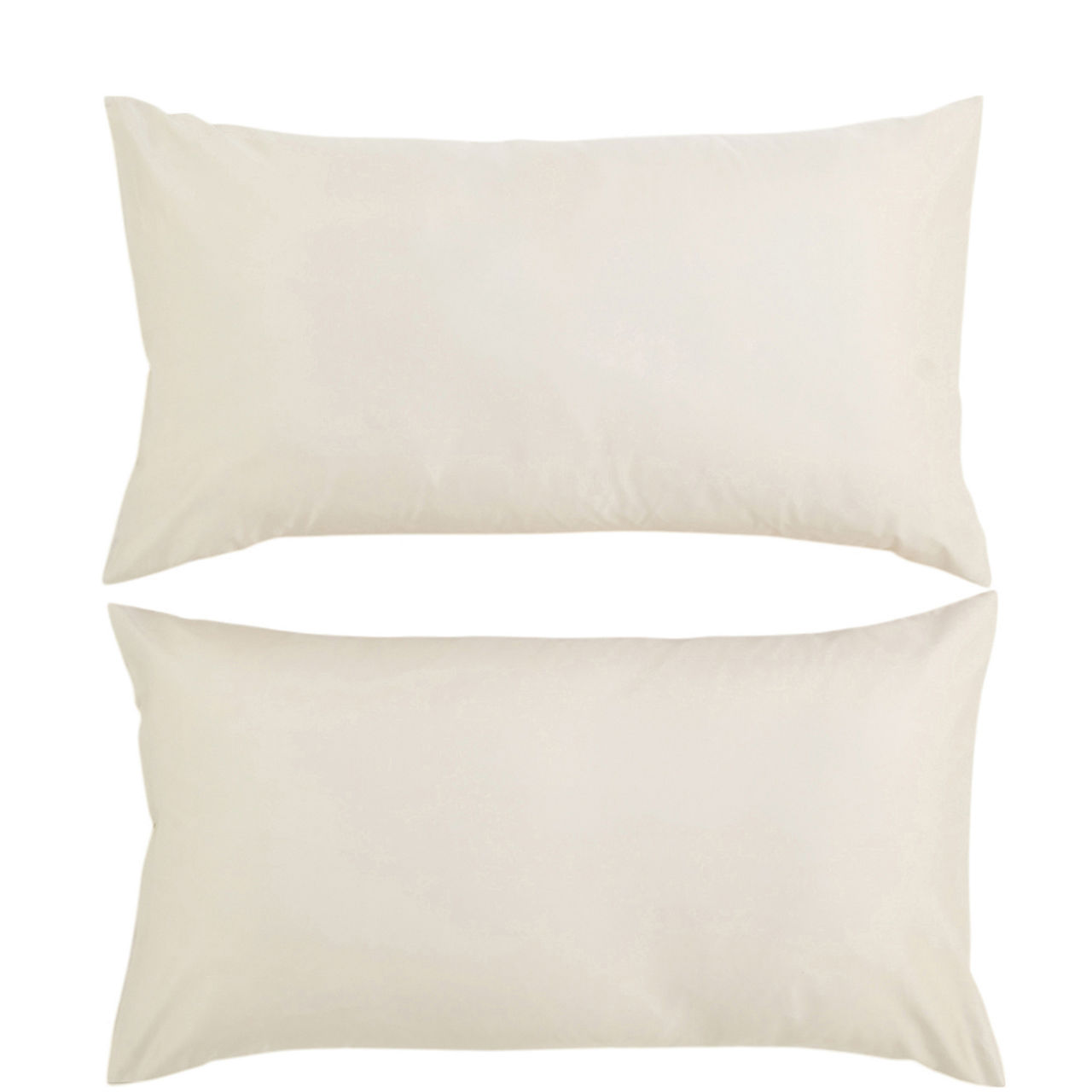 400 Thread Count Sateen King Pillowcase Pair Ivory