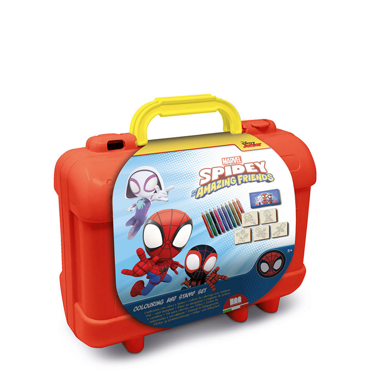 Spidey Plastic Case Colouring & Stamp Set