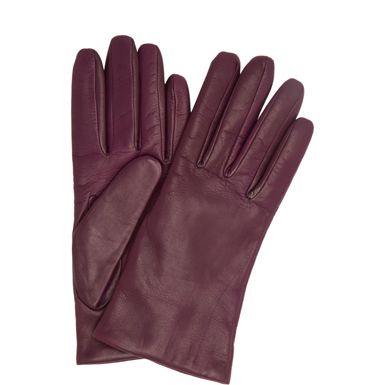 Emma Cashmere-Lined Leather Gloves