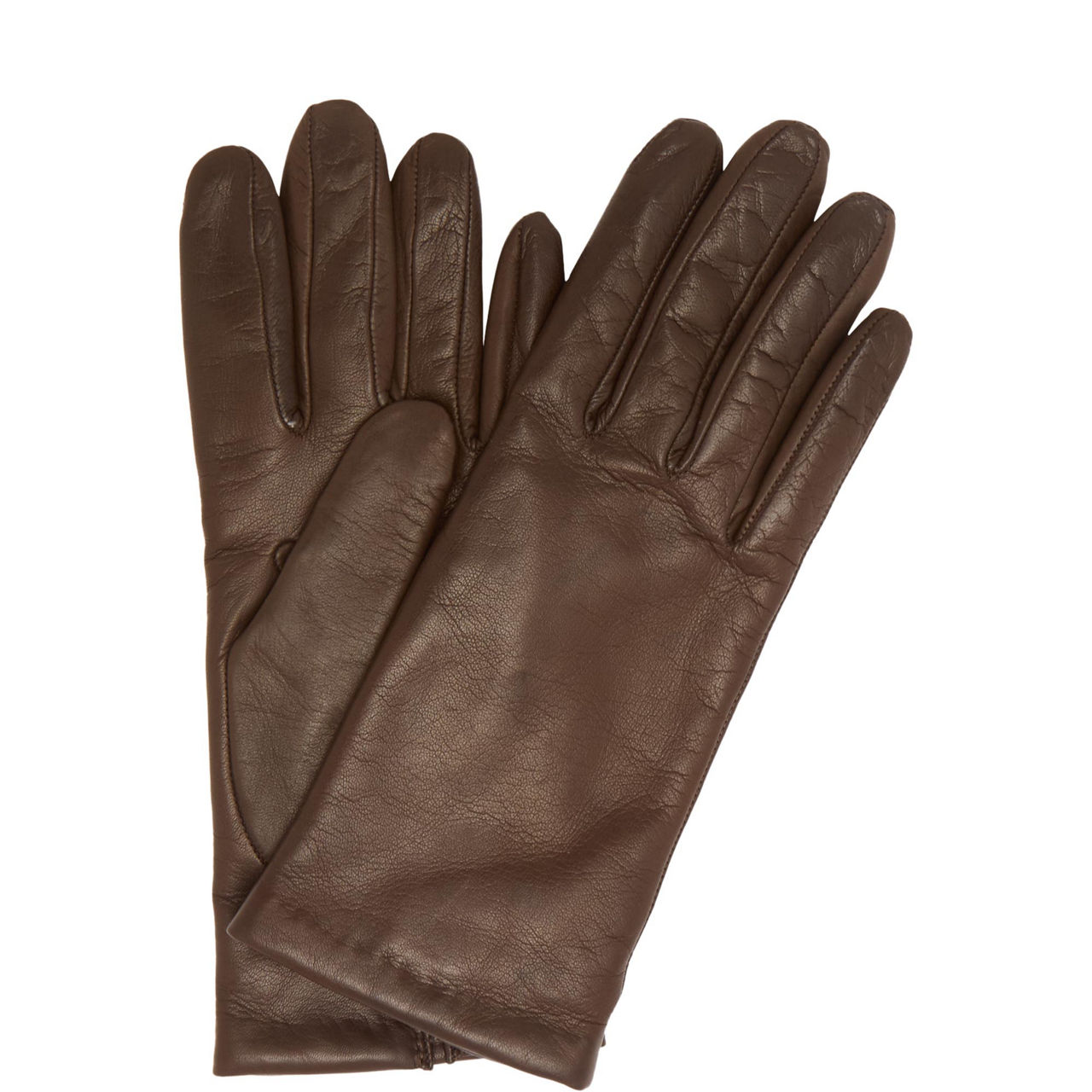 Emma Cashmere-Lined Leather Gloves