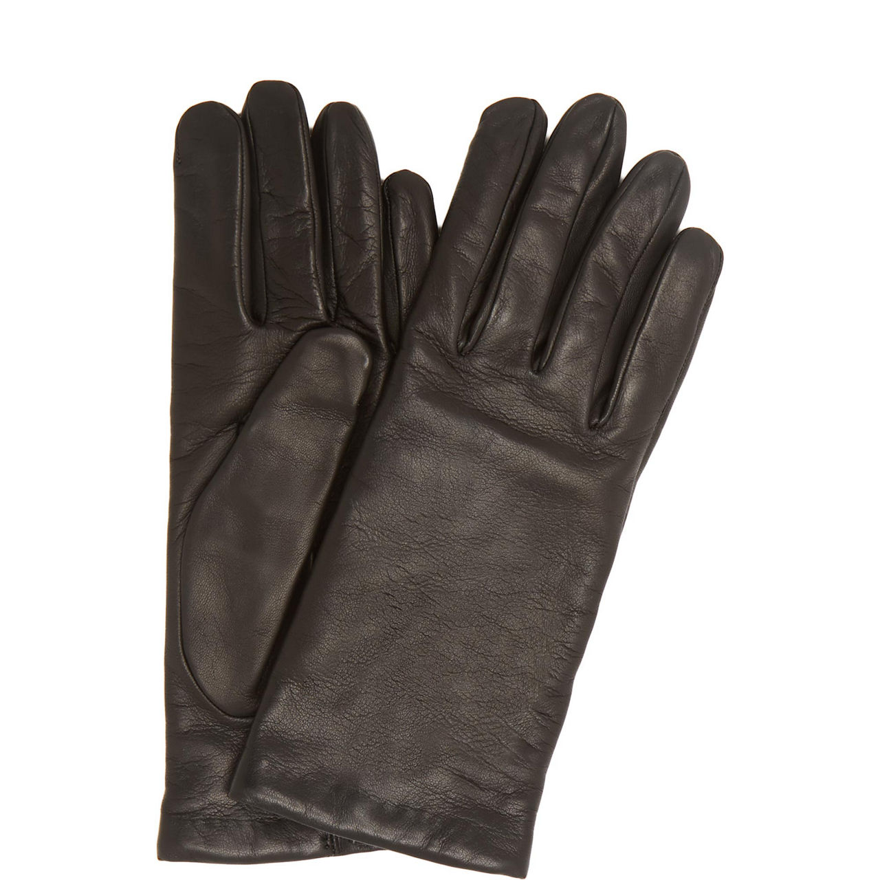 Emma Cashmere-Lined Leather Gloves