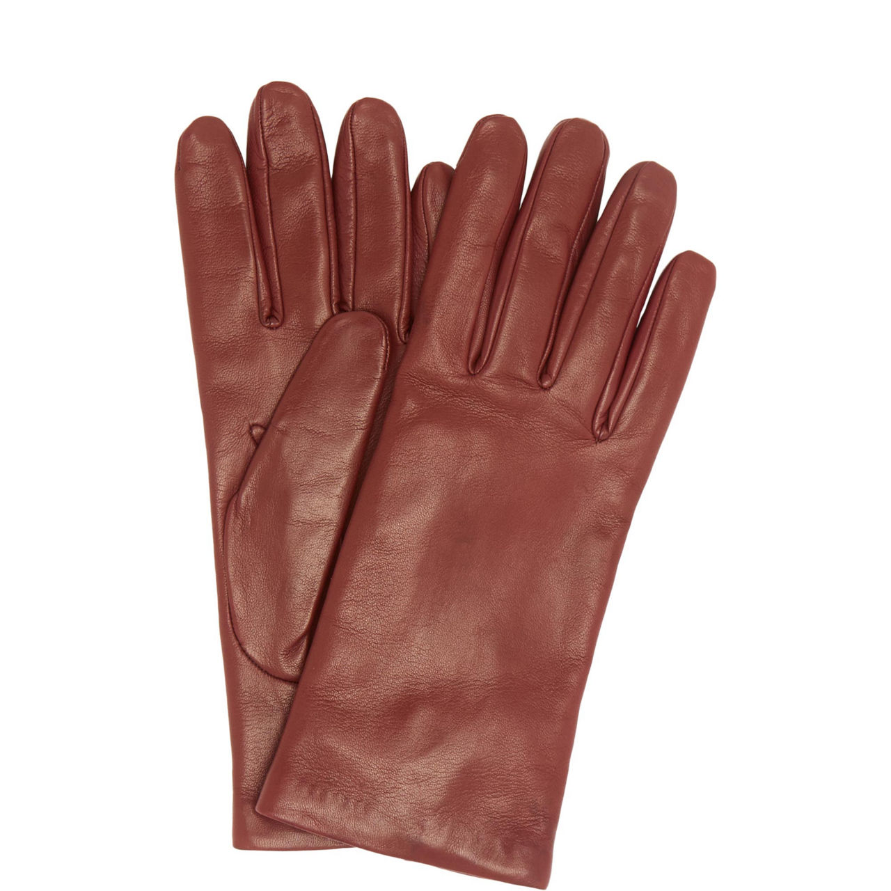 Emma Cashmere-Lined Leather Gloves