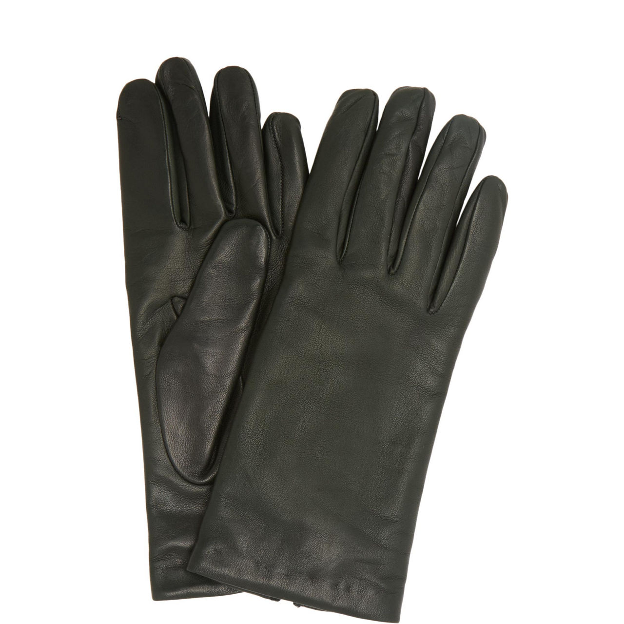Emma Cashmere-Lined Leather Gloves