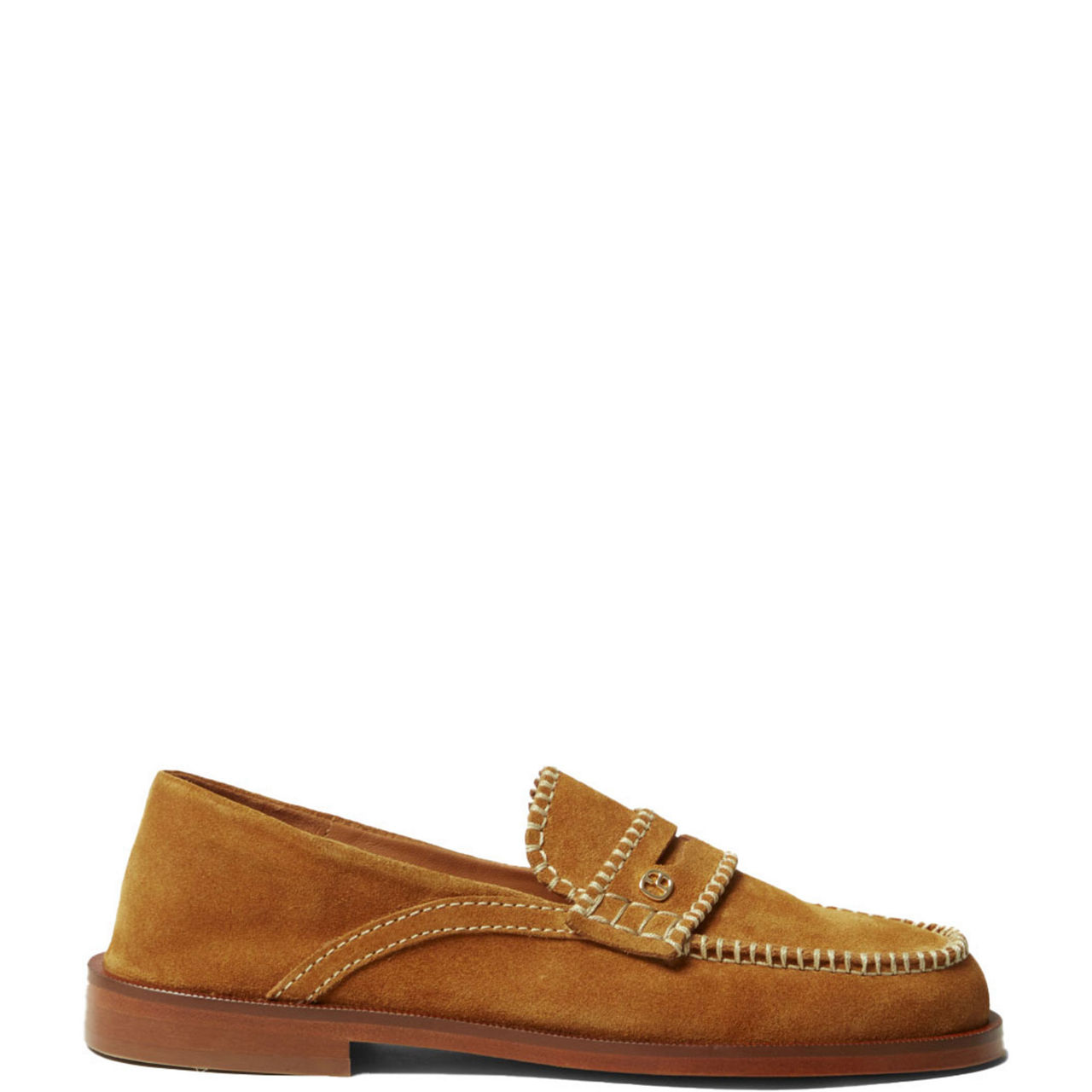 Clover Logo Penny Strap Loafers