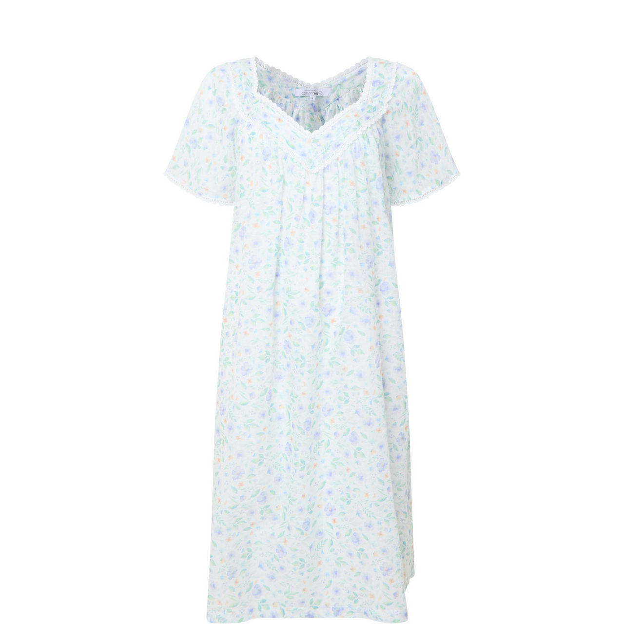 Elma Pansy Print Night Dress