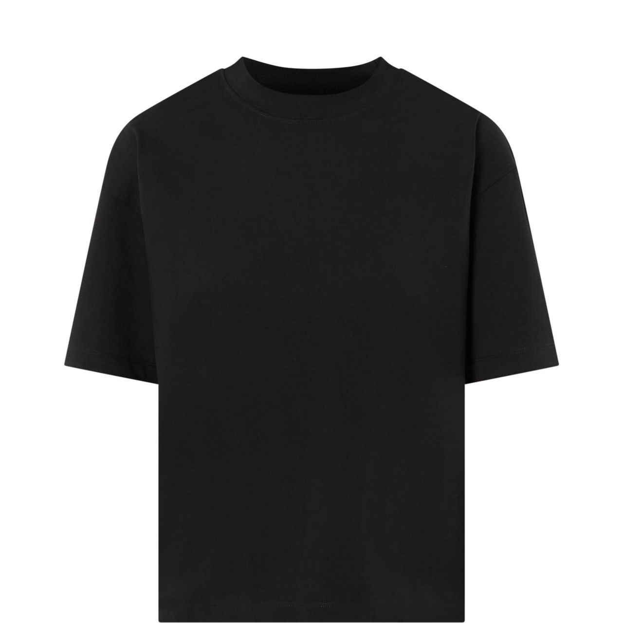 Mock-Neck Logo T-Shirt