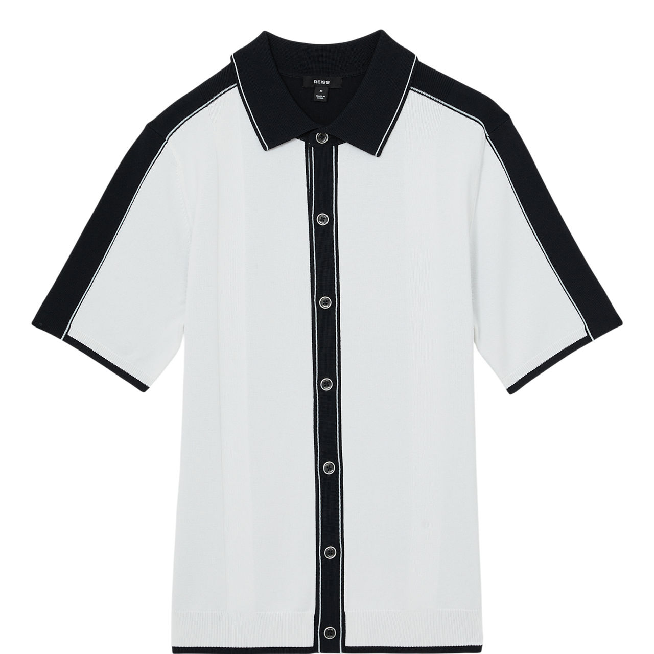 Dunwich Colour-Block Tipped Knit Shirt