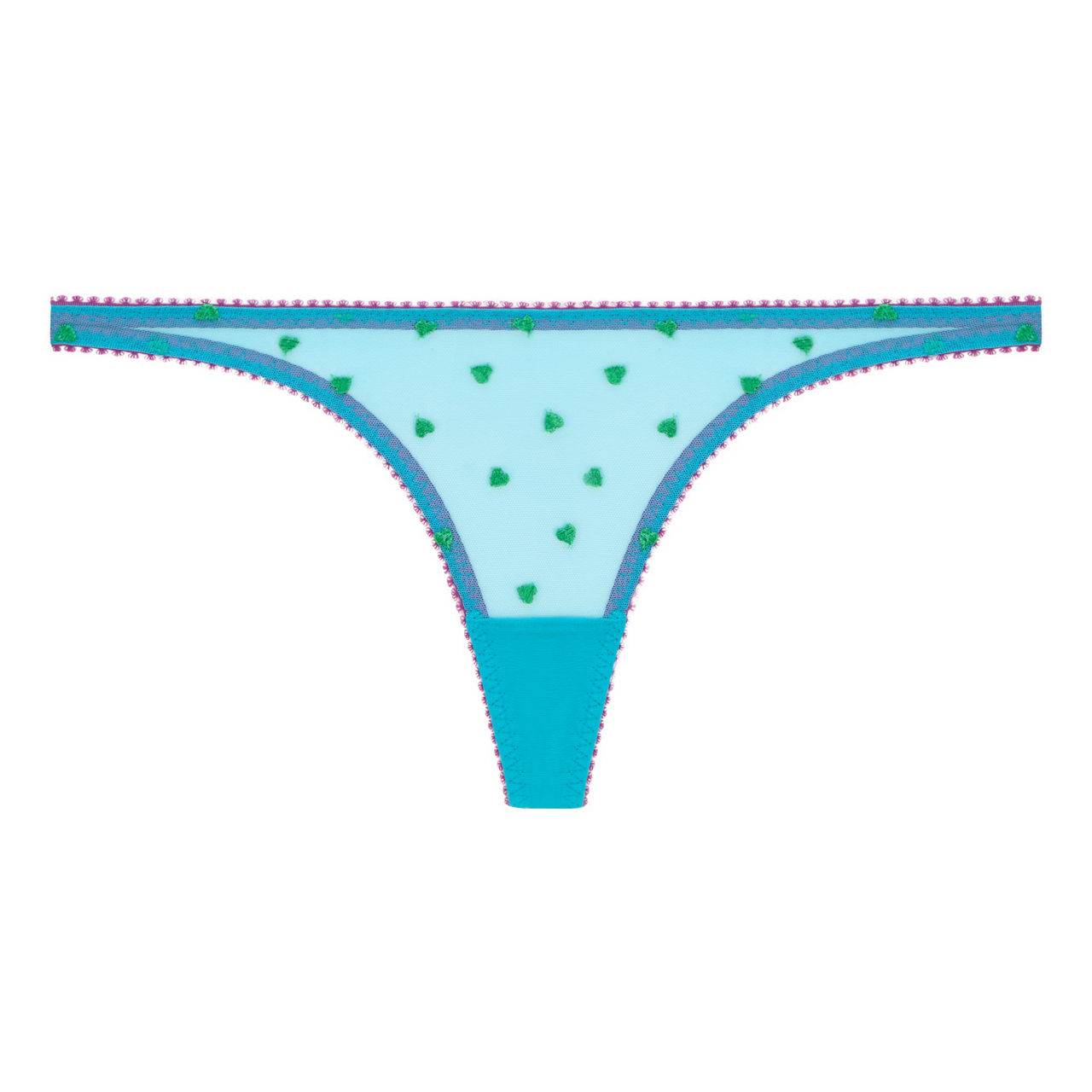 Nelle Heart-Embroidered Thong Nelle Heart-Embroidered Thong
