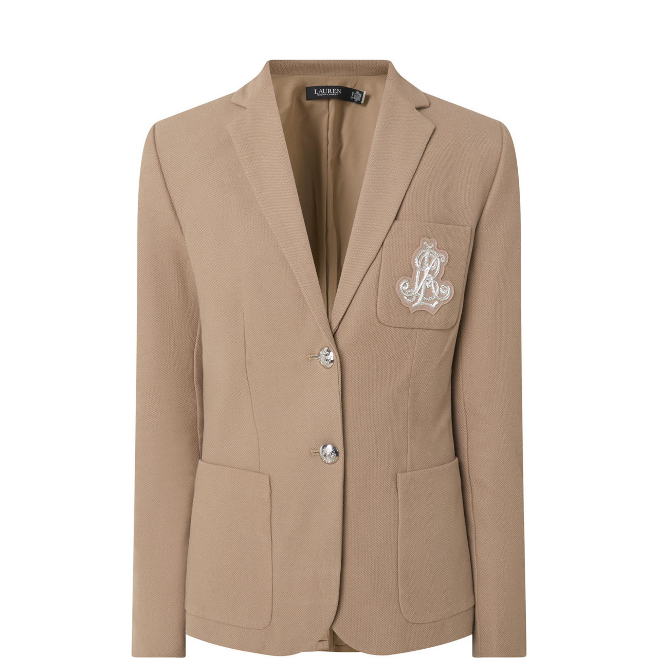 Anfisa Logo Crest Single-Breasted Blazer