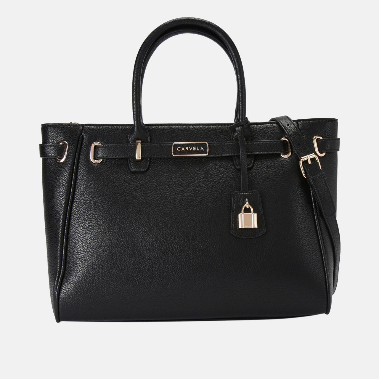 Violet Belted Tote Bag