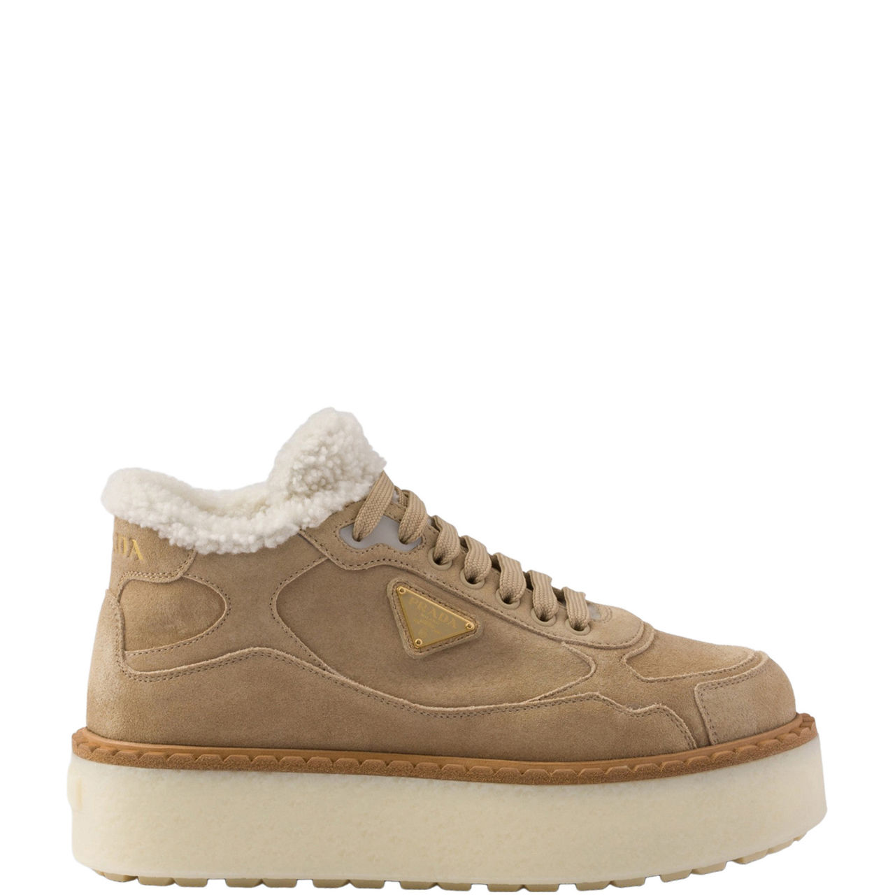 Logo Suede Mid-Top Trainers